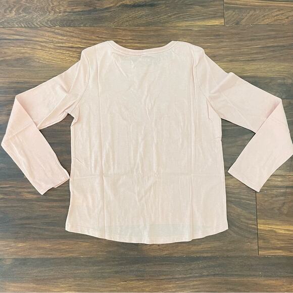 NWT Old Navy Softest Long-Sleeve Scoop-Neck T Shirt for Girls Pink Large 
B9 - Picture 3 of 3